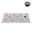 72 po x 36 po Base de douche en alcôve en acrylique noir brillant avec bonde droite, bonde incluse-115368103