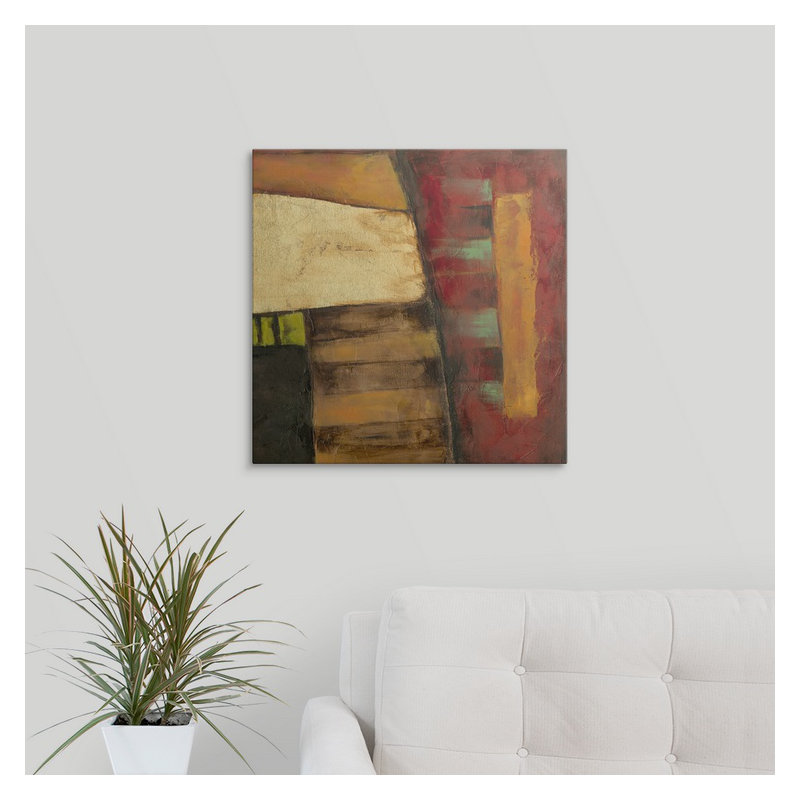 « i » jennifer de la peinture, reproduction d’art Dynamic Abstraction, H 35 po x l 35 po x P 1,5 po, Toile