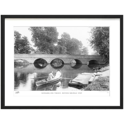 Newark On Trent, Devon Bridge 1909 - Single Picture Frame Print