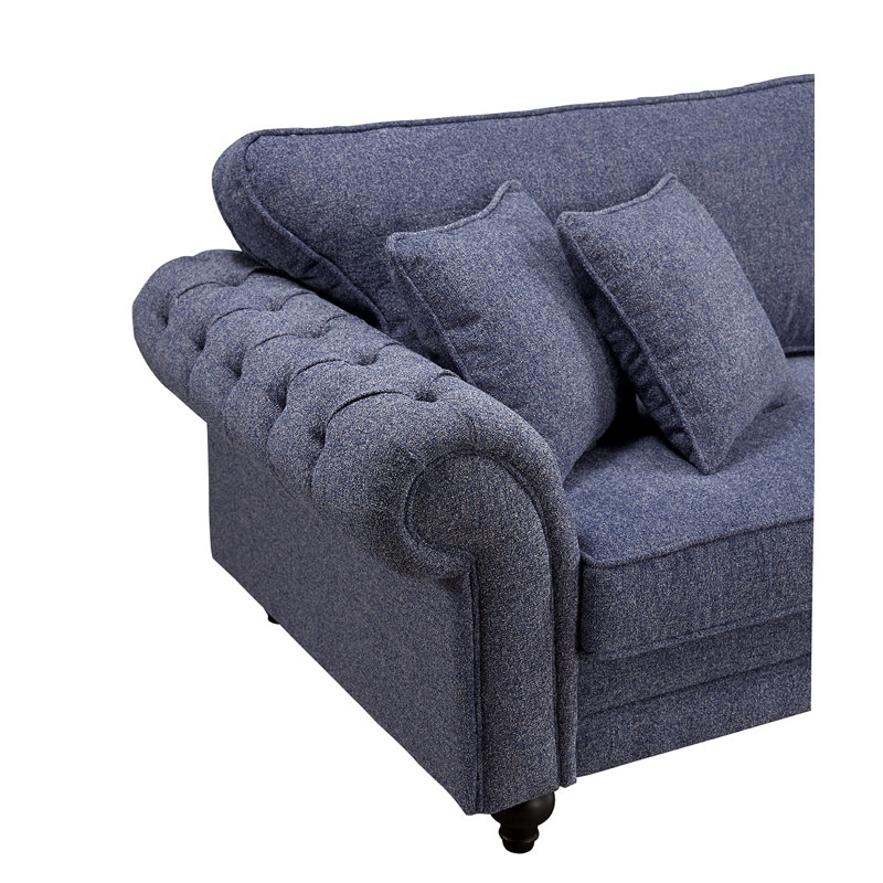 Sofa, Blue, 3