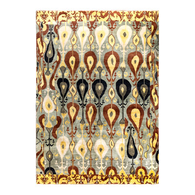 Overdyed One-of-a-Kind 8' 10" X 12' 4" Hand Knotted Area Rug