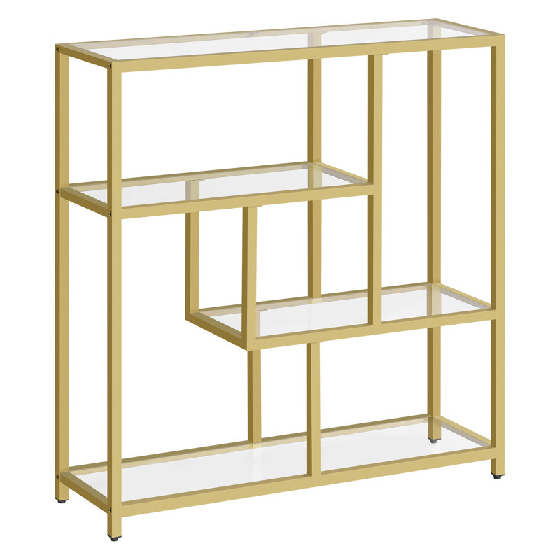 Agasthya 103cm H x 100cm W Metal Standard Bookcase