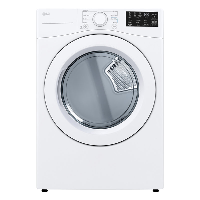 7.4 cu. ft. Vented Stackable Electric Dryer with Sensor Dry Technology, White