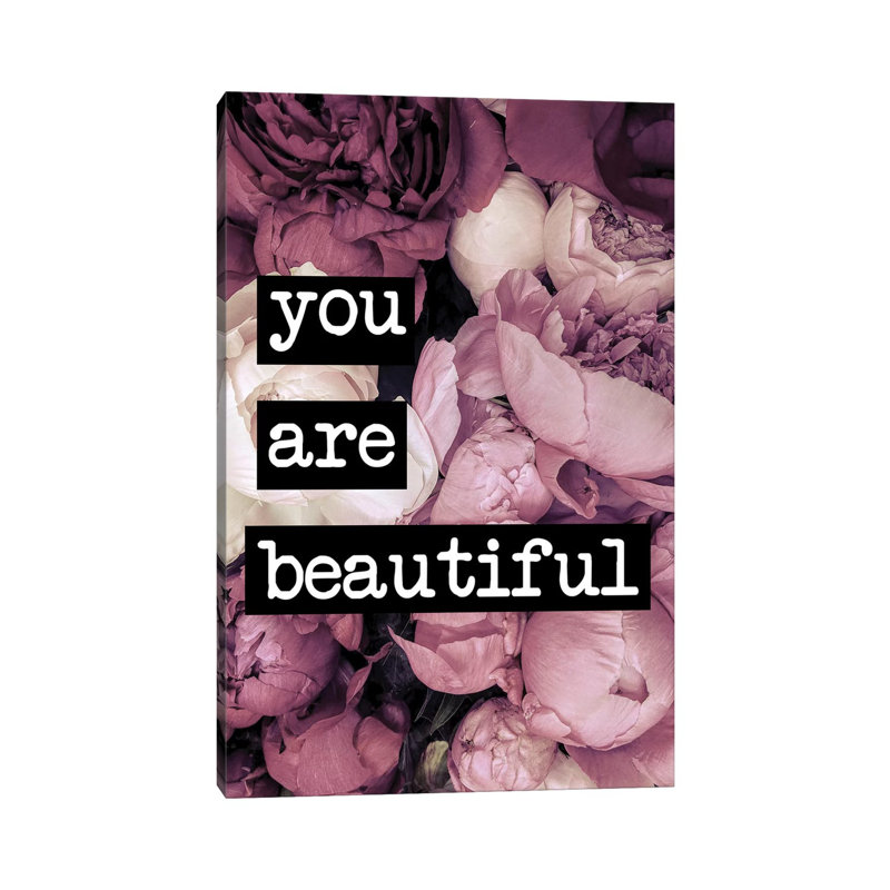 You Are Beautiful - Print on Canvas, Wrapped Canvas, 101.6cm H x 66.04cm W x 1.91cm D