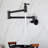 Matte Black Pot Filler Faucet For Wall Mount, Foldable Arm Style, 360 Rotation, Brass, Corrosion Finish, Double Handle Control Mounted Faucet, Folding Feature, Swivel, Handles-815887534