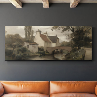 Paysage, série CLCL-V, toile tendue avec châssis, prête à être accrochée