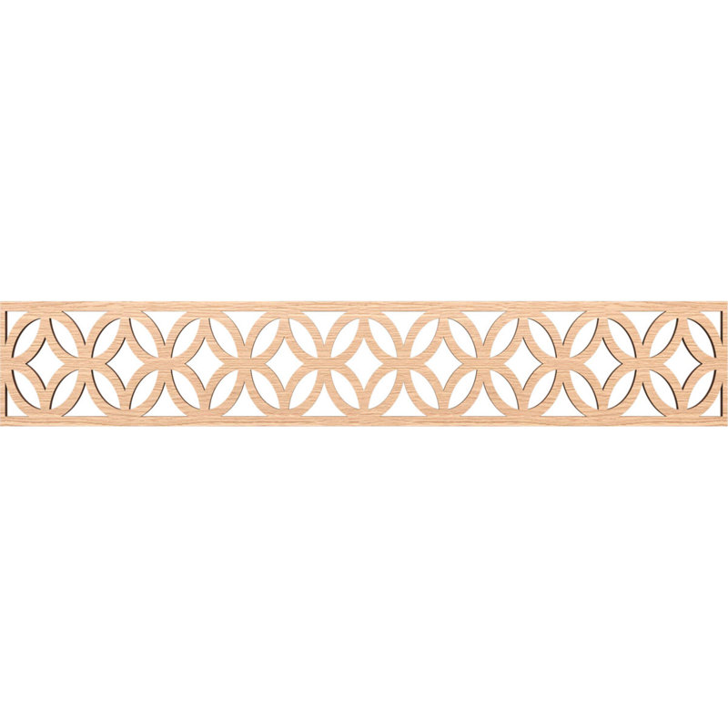 Moulure Crosby, Chêne rouge, H 8 po x l 46,625 po x P 0,375 po