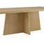 86.6'' Modern Solid Wood Dining Table With Cross Base