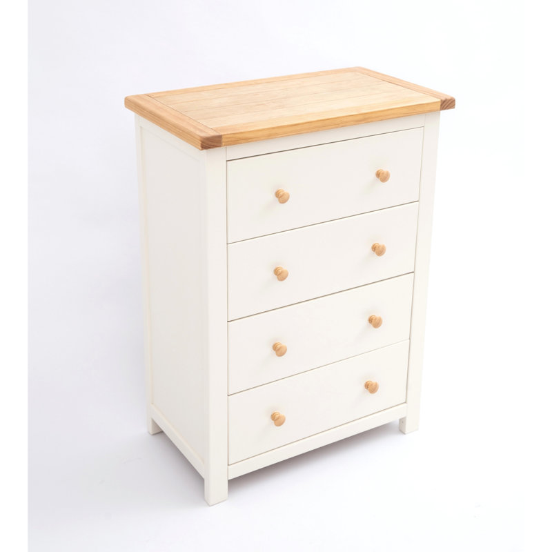 Pompey 70cm W 4 - Drawer Chest of Drawers, Off-White