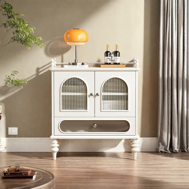 Simple armoire à thé et à eau domestique, Crème, crème