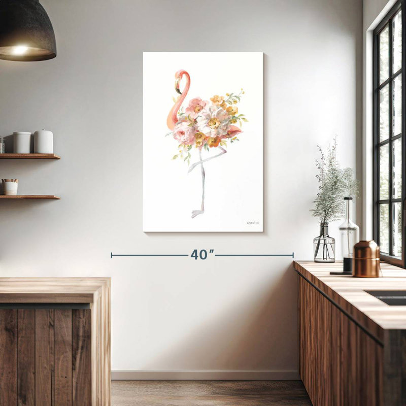 Flamant rose Brampt II, H 39 po x l 26 po