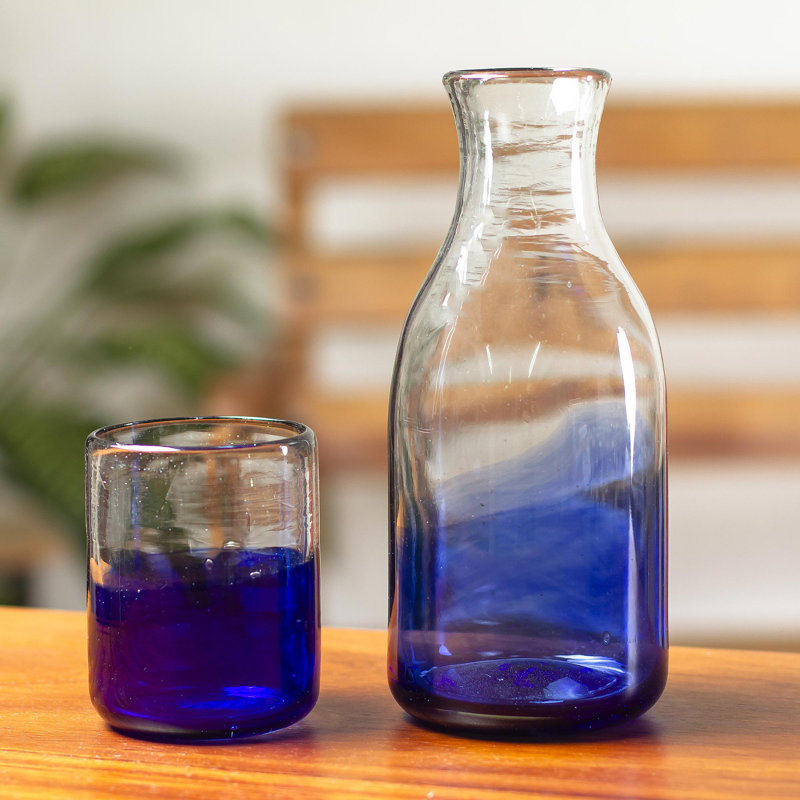 Ensemble de carafe soufflée à la main et de verres Latitude Run®