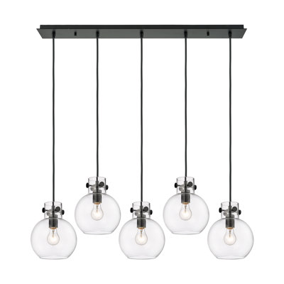 Luminaire suspendu sphère 5 lumières Amrith