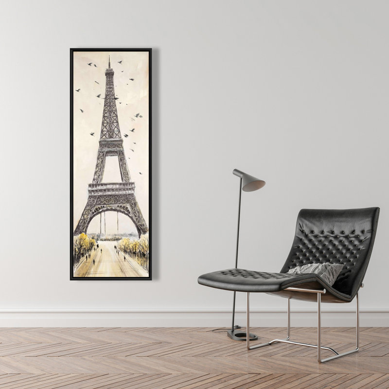 " Eiffel Tower With Flying Birds "