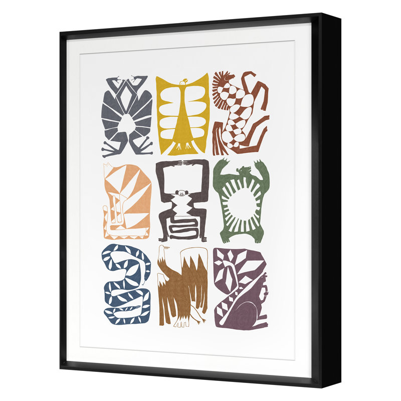 «Beasts of Eden 40» par Amaral, Melanie, Noir, H 20 po x l 15 po