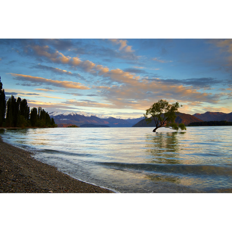 Lac Wanaka à l'aube par Simonbradfield, H 32 po x l 48 po