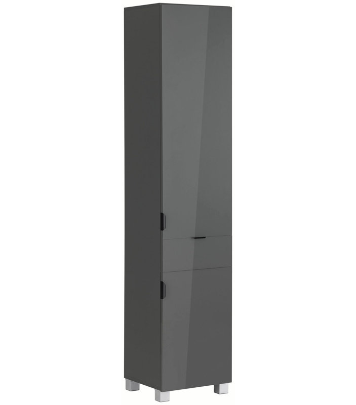 Rosabela No Mounting / Installation Required Linen Cabinet, Grey