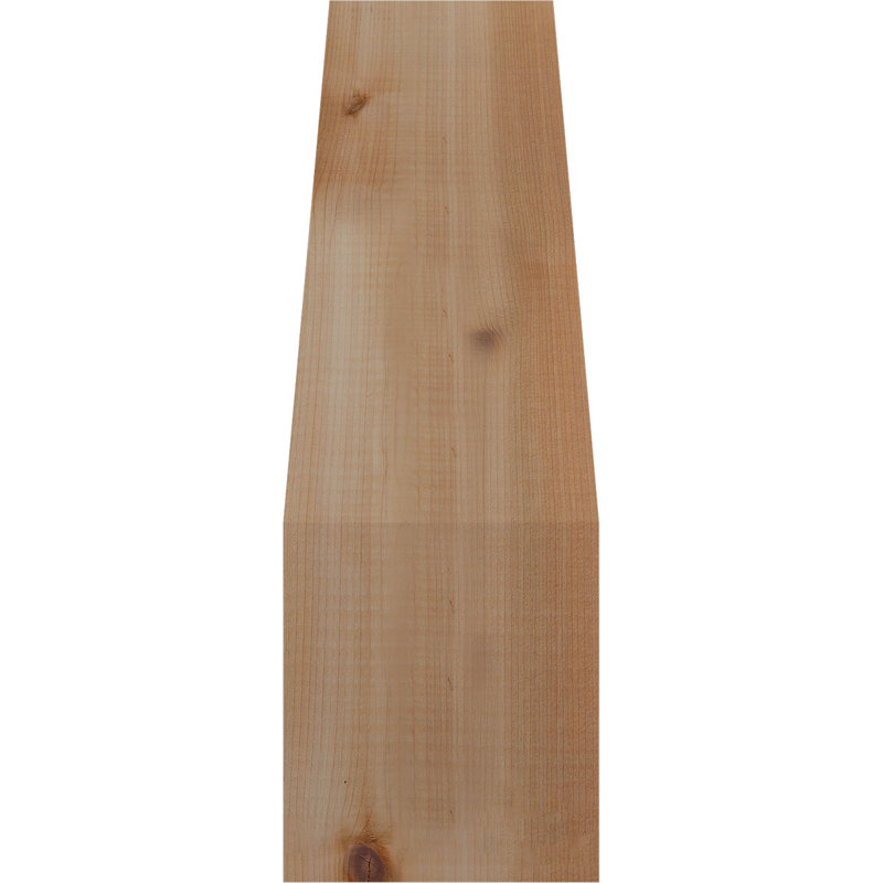 Attelle de genou lisse l 5 5 po x P 10 po x H 18 po, cèdre rouge de l'Ouest, Cèdre rouge, Lisse, H 18 po x l 5,5 po x P 10 po