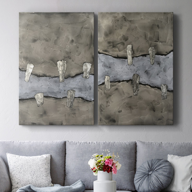 Toile tendue avec galerie I-Premium Stonemasonry - prête à être accrochée