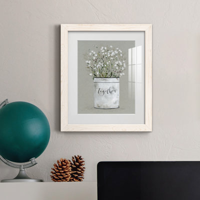 «Bouquet of Grace Bucket Together», reproduction de cadre photo sur papier