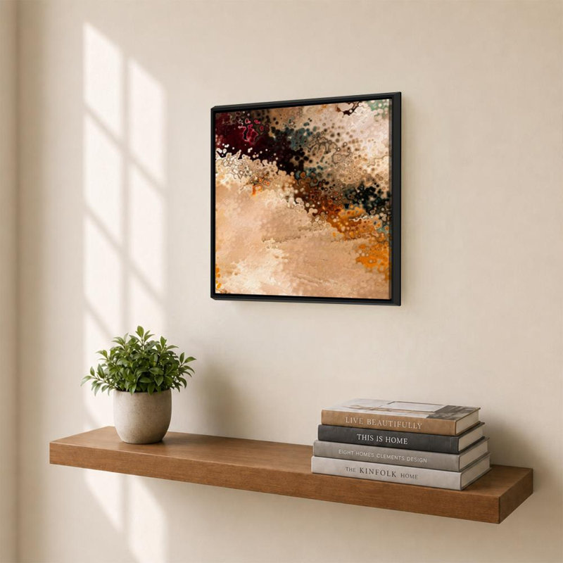 «1 Peter 5: 7 Casting Cares» par Mark Lawrence - impression sur toile, 28" H x 28" W, Black