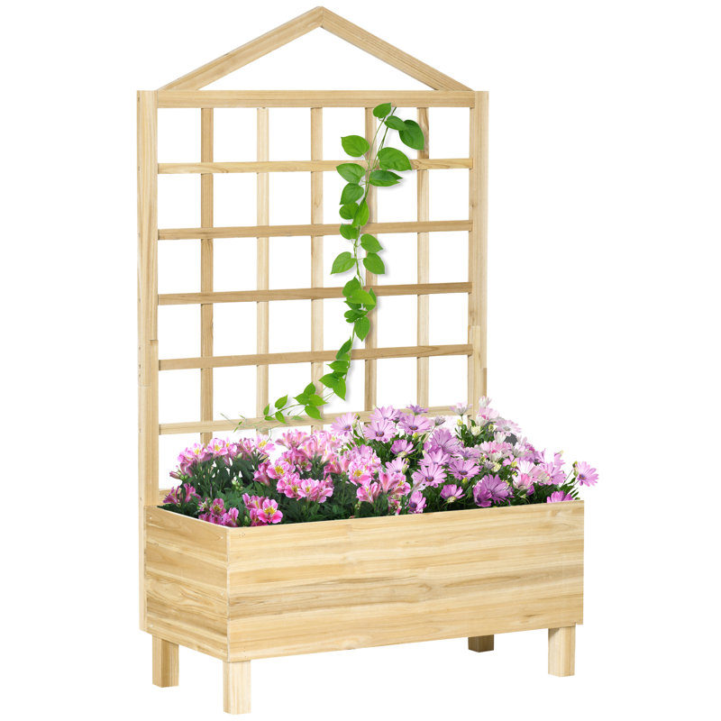 Azeneth Wood Elevated Planter