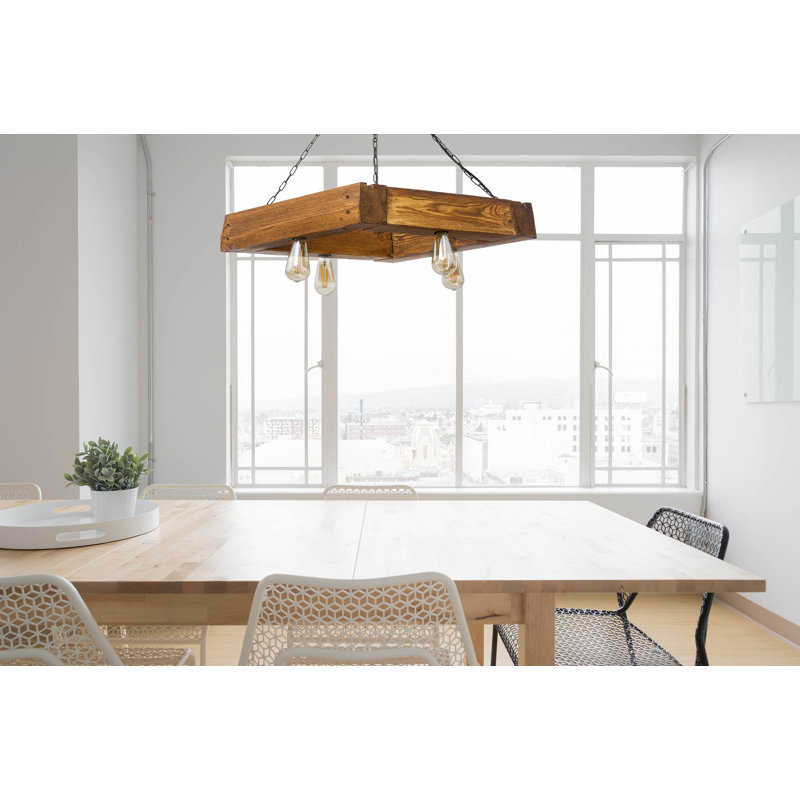 Kerkhoven 4 - Light Brown Square/Rectangle Pendant