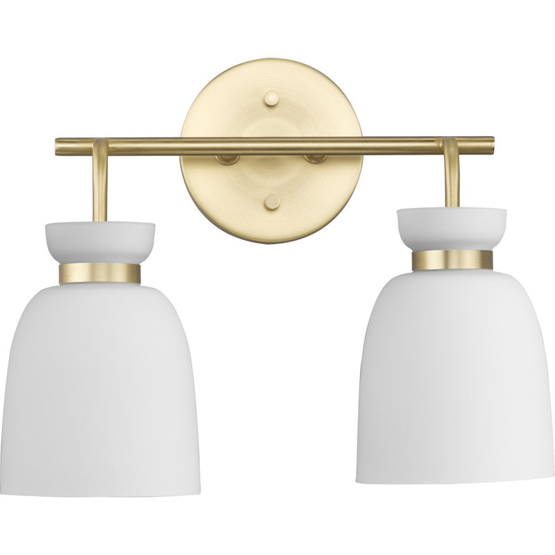 Lexie Dimmable Vanity Light, 2, Brushed Gold