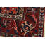 Tapis rouge en laine des années 70 7 pi 1 po x 9 pi 9 po Faidon