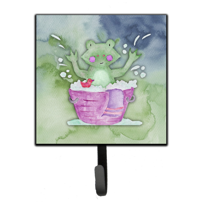 Organisateur de clé murale de bain de grenouille avec crochets clés Katerina
