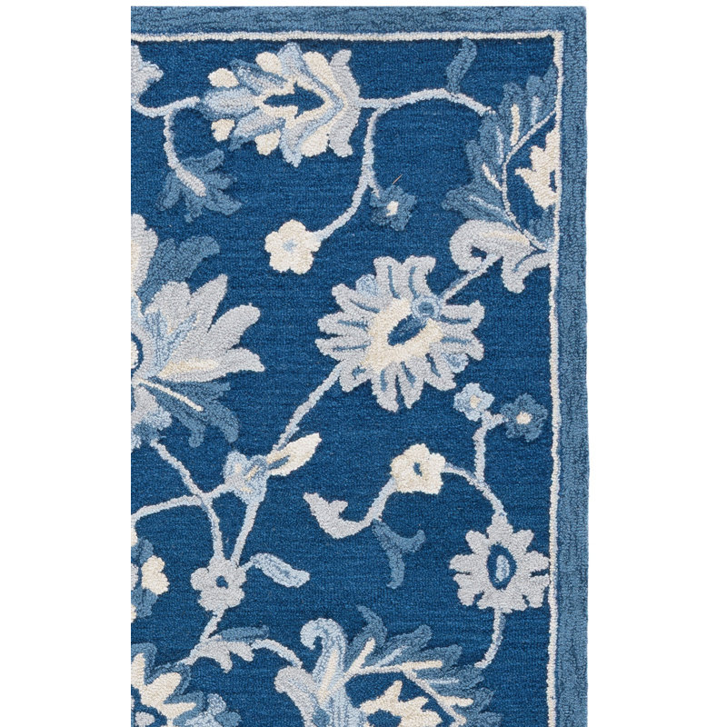 Metro 813 Hand Tufted 80% Wool; 20% Cotton Floral Rug, 8'-0" X 10'-0" Rectangle