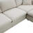Versatile Polyester Sectional Sofa With Convertible Ottoman For All Spaces-175974015