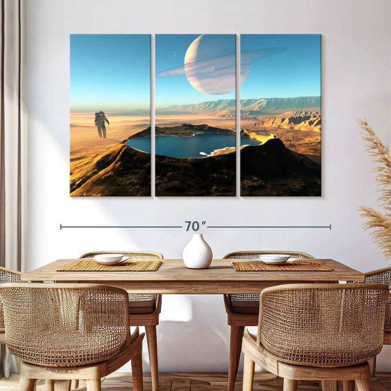 Kelan Space Crater, 42" H x 65" W