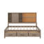 Lit de jour simple avec tablettes de rangement, planche de liège, ports USB et 3 tiroirs-2435320