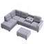Canapé modulaire avec méridienne réversible-1184017970