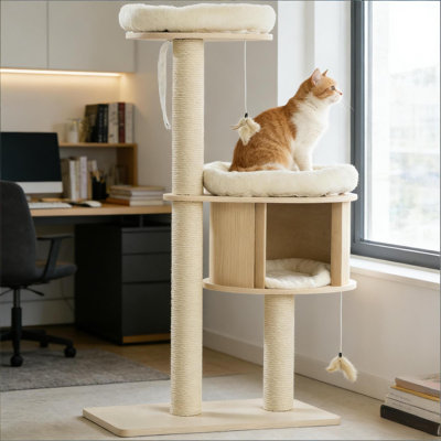 Multi-Level Modern Cat Tree Tower
