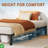 800 Lbs Bed Frame Twin Size/Queen Size 10 Inch Sturdy Metal Platform w/ Durable Iron Slat Support and Legs, Easy Assembly-930821115