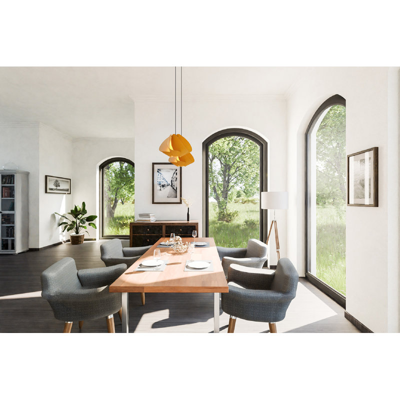 Luminaire suspendu Matilda, H 10,6 po x l 17,4 po x P 17,4 po, Ocre