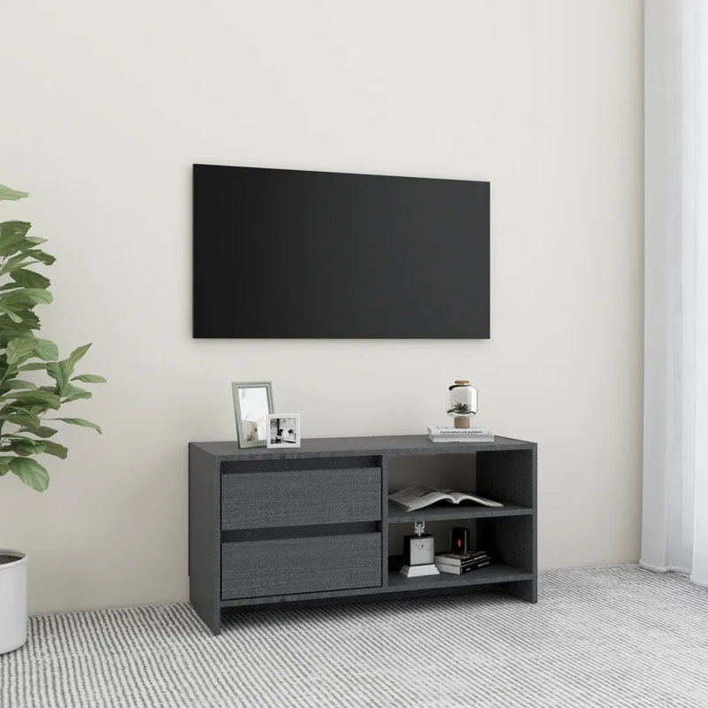Gearline Unfinished TV Stand, Grey
