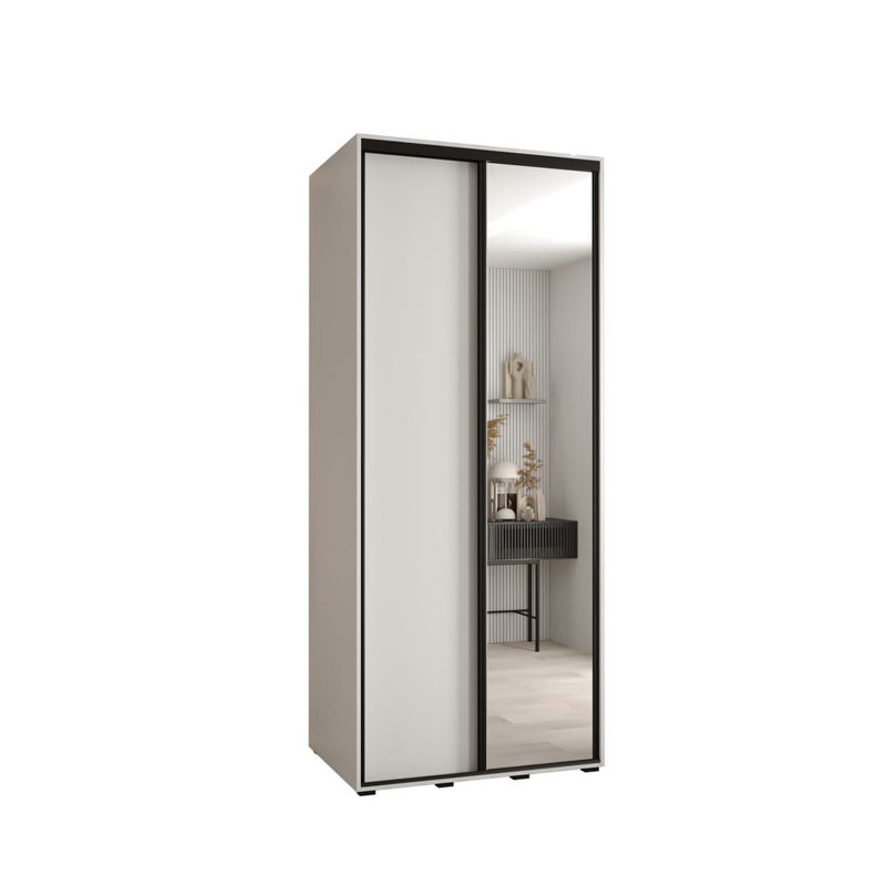 Sedale 2 Door Manufactured Wood Wardrobe, White