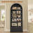 81" Tall Arched Bookshelf, 5-tier Bookcase With Storage Drawer-2012256107