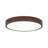 Scandinavian Dimmable LED Round Ceiling Light With Wood Accent