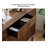 Solid Black Walnut Shoe Cabinet with Slatted Doors