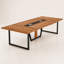Grande table de conférence, table de réunion de bureau moderne avec pieds en métal