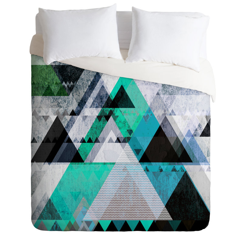 Modern & Contemporary Polyester Geometric Shapes Duvet Cover, Queen Duvet Cover