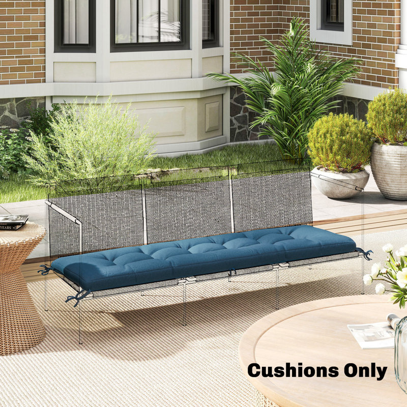 Outdoor Sofa Cushion, Blue
