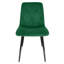 Adrianah 47cm H Tufted Velvet Upholstered Upholstered Back Side Chair in Green