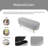 Elegant Minimalist Designed Linen Upholstered Storage Bench With Flip-Top Cabinet-437452114