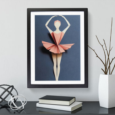Paper Ballerina Dancer - Wall Art