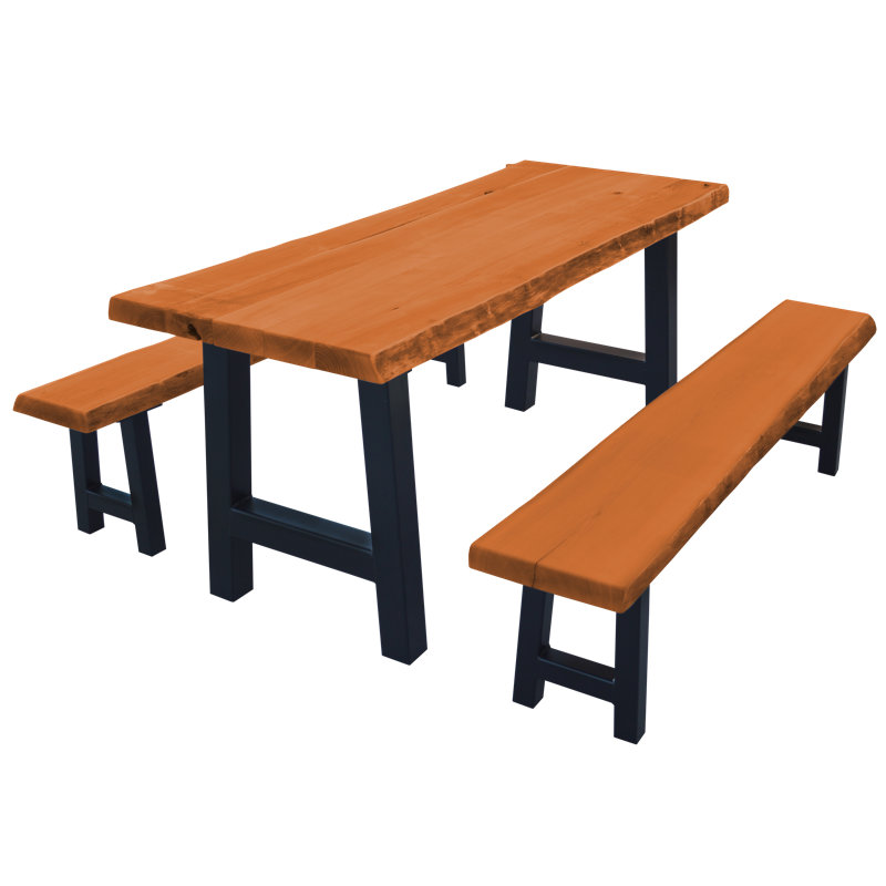 Table Ridgemont 6 pi. Avec 2 bancs, Cèdre, L 44 po x l 26 po x H 30 po